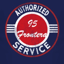 Authorized Service 1995 Chevy Frontera Distressed Look Dark T Shirt