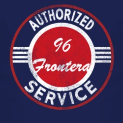 Authorized Service 1996 Chevy Frontera Distressed Look Dark T Shirt