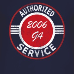 Authorized Service 2006 Pontiac G4 Distressed Look Dark T Shirt