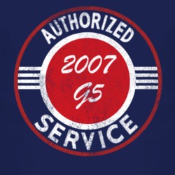 Authorized Service 2007 Pontiac G5 Distressed Look Dark T Shirt