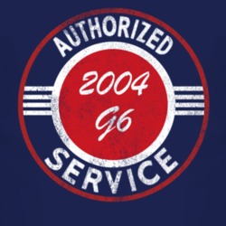 Authorized Service 2004 Pontiac G6 Distressed Look Dark T Shirt