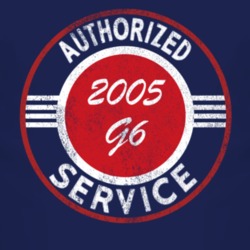 Authorized Service 2005 Pontiac G6 Distressed Look Dark T Shirt