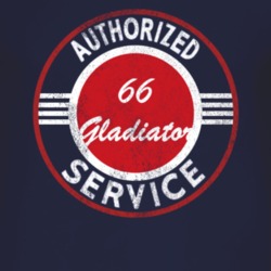 Authorized Service 1966 Jeep Gladiator Distressed Look Dark T Shirt