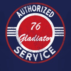 Authorized Service 1976 Jeep Gladiator Distressed Look Dark T Shirt