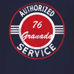 Authorized Service 1976 Granada Distressed Look Dark T Shirt