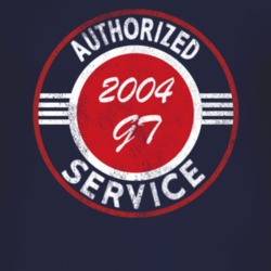 Authorized Service 2004 GT Distressed Look Dark T Shirt
