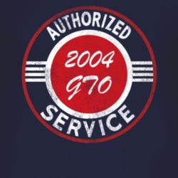 Authorized Service 2004 Pontiac GTO Distressed Look Dark T Shirt
