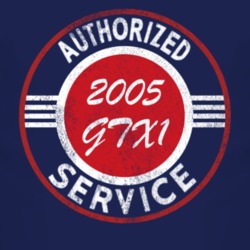 Authorized Service 2005 GTX1 Distressed Look Dark T Shirt