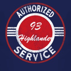 Authorized Service 1993 Chevy Highlander Distressed Look Dark T Shirt