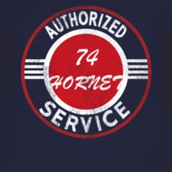 Authorized Service 1974 AMC HORNET Distressed Look Dark T Shirt