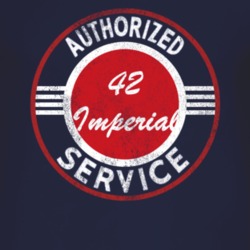 Authorized Service 1942 Chrysler Imperial Distressed Look Dark T Shirt