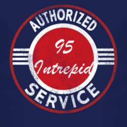 Authorized Service 1995 Chrysler Intrepid Distressed Look Dark T Shirt