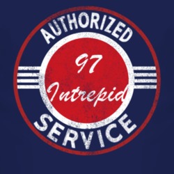 Authorized Service 1997 Chrysler Intrepid Distressed Look Dark T Shirt