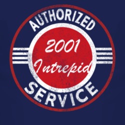 Authorized Service 2001 Chrysler Intrepid Distressed Look Dark T Shirt
