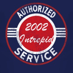 Authorized Service 2002 Chrysler Intrepid Distressed Look Dark T Shirt