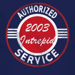 Authorized Service 2003 Chrysler Intrepid Distressed Look Dark T Shirt
