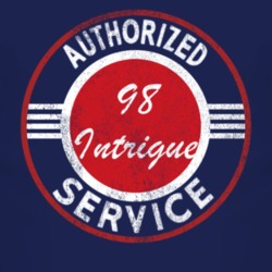 Authorized Service 1998 Oldsmobile Intrigue Distressed Look Dark T Shi