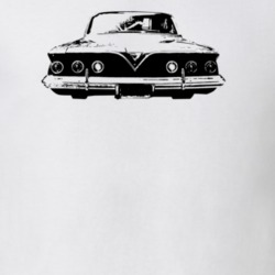 1961 Impala Rear View Light Color T Shirt