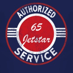 Authorized Service 1965 Oldsmobile Jetstar Distressed Look Dark T Shir