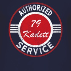 Authorized Service 1979 Chevy Kadett Distressed Look Dark T Shirt