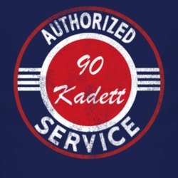 Authorized Service 1990 Chevy Kadett Distressed Look Dark T Shirt