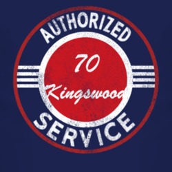 Authorized Service 1970 Chevy Kingswood Distressed Look Dark T Shirt