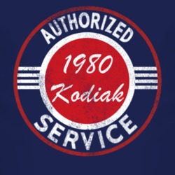 Authorized Service 1980 Chevy Kodiak Distressed Look Dark T Shirt