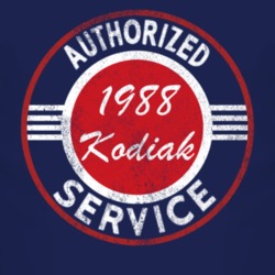 Authorized Service 1988 Chevy Kodiak Distressed Look Dark T Shirt