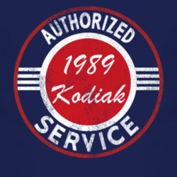 Authorized Service 1989 Chevy Kodiak Distressed Look Dark T Shirt