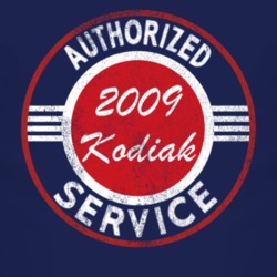 Authorized Service 2009 Chevy Kodiak Distressed Look Dark T Shirt