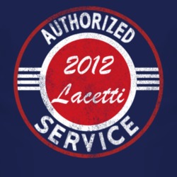 Authorized Service 2012 Chevy Lacetti Distressed Look Dark T Shirt