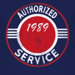 Authorized Service 1989 Laredo Distressed Look Dark T Shirt