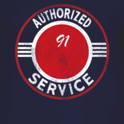 Authorized Service 1991 Laredo Distressed Look Dark T Shirt