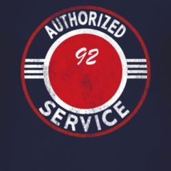 Authorized Service 1992 Laredo Distressed Look Dark T Shirt