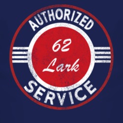 Authorized Service 1962 Studebaker Lark Distressed Look Dark T Shirt