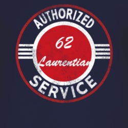 Authorized Service 1962 Pontiac Laurentian Distressed Look Dark T Shir