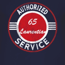 Authorized Service 1965 Pontiac Laurentian Distressed Look Dark T Shir