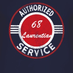 Authorized Service 1968 Pontiac Laurentian Distressed Look Dark T Shir