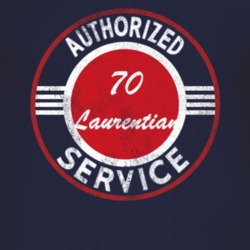 Authorized Service 1970 Pontiac Laurentian Distressed Look Dark T Shir