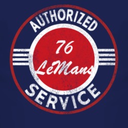 Authorized Service 1976 Pontiac LeMans Distressed Look Dark T Shirt