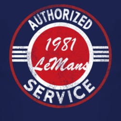 Authorized Service 1981 Pontiac LeMans Distressed Look Dark T Shirt