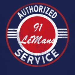 Authorized Service 1991 Pontiac LeMans Distressed Look Dark T Shirt