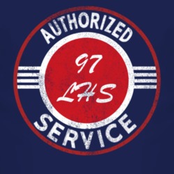 Authorized Service 1997 Chrysler LHS Distressed Look Dark T Shirt