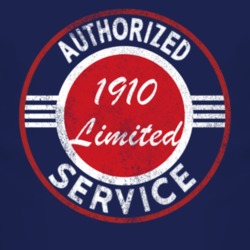 Authorized Service 1910 Oldsmobile Limited Distressed Look Dark T Shir
