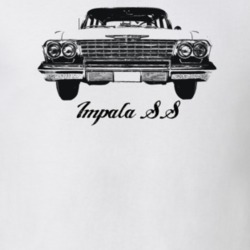 1962 Impala Grill View With Model Light Color T Shirt