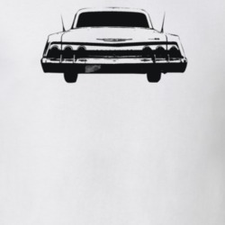 1962 Impala Rear View Light Color T Shirt
