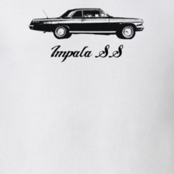 1962 Impala Side View With Model Light Color T Shirt