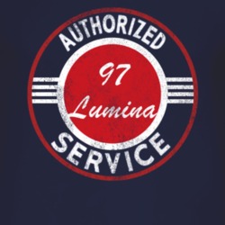 Authorized Service 1997 Chevy Lumina Distressed Look Dark T Shirt