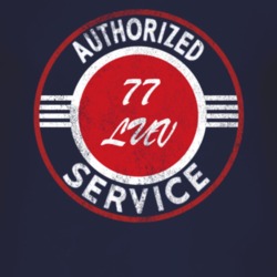 Authorized Service 1977 Chevy LUV Distressed Look Dark T Shirt