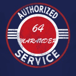 Authorized Service 1964 MERCURY MARAUDER Distressed Look Dark T Shirt
